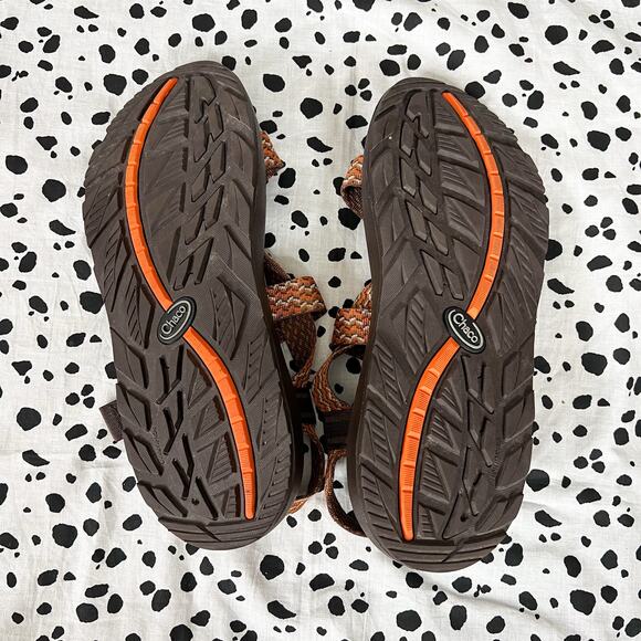 Chaco | Men's Z1 Classic Orange Brown Strappy Outdoor Hiking Camping Sandals 13 - Picture 7 of 7